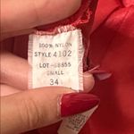 Undercover Wear Vintage Silk Feel Slip Dress Gown Red Black Lace Trim Goth Sexy Photo 5