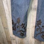 Faded Glory  Bootcut Size 18 W/Felted Flowers & Embellishments Blue Denim Jeans Photo 8