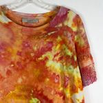 Loft  Size Small Top Blouse Tie Dye Sunset Sensations‎ Orange Yellow Pink 787 Photo 10