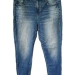 American Eagle AEO Women's Hi-Rise Jegging Crop Factory Faded Denim Jeans 14 Photo 0