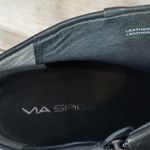 Via spiga leather booties high heels size 9m designed in Italy Black Photo 7