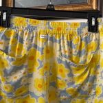 RVCA  Yellow and Gray Floral Women's Athletic Shorts Photo 3