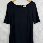 MM.LaFleur Black Fitted Mini Sheath Dress Size 12 Photo 3