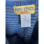 Mimi Chica Denim Mini Dress Lightweight 100 Cotton Smocked Spring Summer VTG Y2K Photo 4
