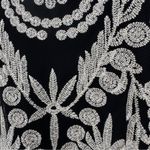 Ultra Pink  Black and Cream Gold Sheer Embroidered 3/4 Sleeve Tank Blouse Large Photo 7