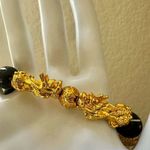 Feng Shui Black and gold tone Mantra Bead Bracelet with Double dragons Photo 4