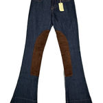 L'Exposition Jeans Women 00 24" Blue Equestrian Pants Breeches Boot Cut Dark Photo 0