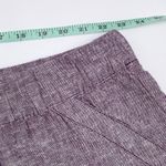 Lane Bryant Linen Blend Shorts Women's Plus Size 26/28 Purple Wine Drawstring Photo 7
