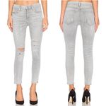 AGOLDE Sophie High Rise Crop Skinny Jeans Portland Destructed Photo 1
