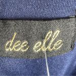 Dee Elle Nordstrom  blue and white halter racerback romper size medium NWOT Photo 7