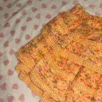 Aerie floral ruffle mini skirt orange size small Photo 1