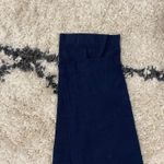 ZARA Navy Blue Linen Cargo Pants Photo 4
