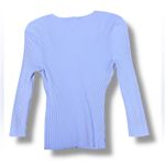 ALC Frank A.L.C. Brendan Stretchy Long Sleeve Ribbed Shirt Lilac Purple Size Small Spring Photo 7