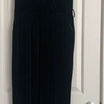 Modcloth  Black Velvet Jumpsuit Size M Holiday Party Outfit Christmas NYE‎ Chic Photo 0