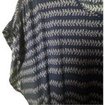 Gap  Women's Short Sleeve Navy and Red Floral Patterned  Elastic Waist Dress Photo 7