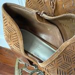 1. State  Iddah Perforated Cutaway Suede Leather Booties in brown women’s 12 Photo 2