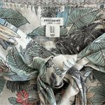 Artisan NY NEW!  Linen Tropical Print High Waisted Tie Front Shorts Size 12 Photo 3