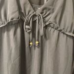 Kingston Grey Medium black ruffle straps, tie on front, empire waist maxi dress Photo 10