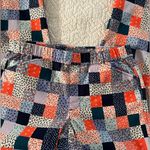 Lands' End  Women's Mid Rise‎ Pull On Chino Ankle Pants Patchwork Print Size 6 Photo 2