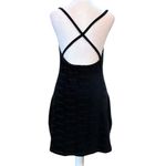 SKIMS Logo Velour Slip Dress in Onyx Black Size Large Photo 2