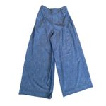 Alice + Olivia  Blue Wide-Leg Pleated Dress Pants Size 4 Photo 2