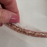 Disney Parks Rose Gold Sequin Minnie Mouse Ears Headband Pink Bow Photo 4