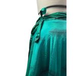 Vintage Green & Blue Wrap Skirt With Llama Motif & Feather Pattern Size undefined Photo 2
