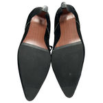 Y2K Black‎ Leather Kitten Heels Sz 9W Pointed Toe Lace Photo 6