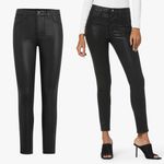 joe's jeans JOE'S • The Skinny jeans Coated Black waxed denim mid rise moto grunge stretch Photo 1