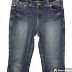 London Jeans‎ dark blue wash Straight Leg mini boot cut Size 10 Photo 0