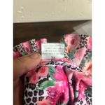 BMG off The Shoulder One Piece Swim Suit Pink Flowers Ruffles Animal Print M Size M Photo 5