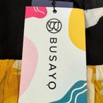 BUSAYO Ropo Splatter Print Tiered Ruffle Maxi Dress Black Size M NWT Size M Photo 12