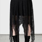 KILLSTAR  Caroline Black Lace Handkerchief Hem Skirt XS Photo 4