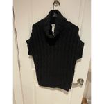 Akris Punto  angora cashmere wool black short sleeve sweater M Photo 4
