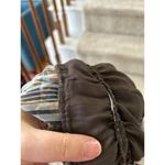 House of Harlow  Brown Ruched Brown & Blue Metallic Corset Top Photo 5