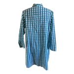mes filles Wallis Mini Dress in Blue Green Gingham Check Size 1 Small/ Medium Photo 2