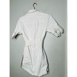MARISSA WEBB White Denim Wide Belt Shirt Short Sleeve Mini Dress Size 8 Photo 7