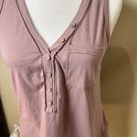 NWT Emery Rose Boutique Button Placard Blush Tank Top Photo 2