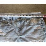 Abercrombie & Fitch ShortsSize 2 W 26 Blue Denim Distressed Frayed Hem Light Wash Photo 6
