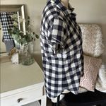 J.Crew polo pop over 100% cotton gingham checks short sleeve shirt blouse S Photo 4