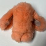 Faux Fur Coral Bunny Bag Charm Orange Photo 2