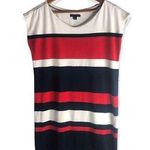 Tommy Hilfiger Cotton Oversized Stripe Short Sleeve T-shirt Dress Photo 0