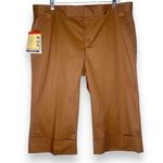 Weatherproof NWT Cuffed Brown Capri Pants Size 14 Photo 0