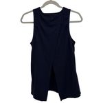 Athleta Foothill Seamless Crewneck Blue Split Back Athletic Active Tank Size XS Photo 3