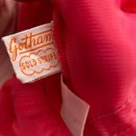 Gotham Gold Stripe Vintage 50s Pink Romantic Ruffle Maxi Lingerie Slip Dress Size 34 Photo 3