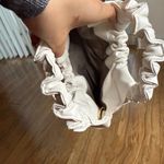 Elegant White Ruched Handle Bag Photo 2