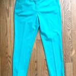 Vince Camuto Green Capri Stretch Women's Green Teal Pants Size 12 Photo 8