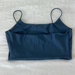 Garage  Crop Top Sports Bra Bralette Spaghetti Straps Blue Size Small Photo 3