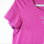 Life is Good  S‎ Magenta Purple Crusher Tee Guitar Heart Size Small Small Cotton Photo 5