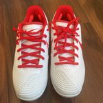Nike Softball Metal Cleats Lunar Hyperdiamond 3 Pro White and Red Photo 5
